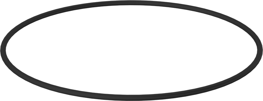 Yağa Dayanıklı Sert Buna-N O-Ring, 1/4 Kesirli Genişlik, Dash Numarası 454