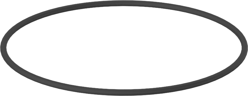 Yağa Dayanıklı Sert Buna-N O-Ring, 1/16 Kesirli Genişlik, Dash Numarası 039