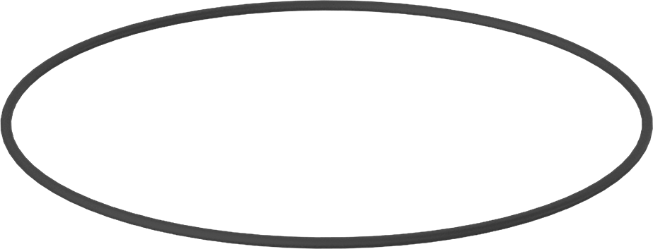 Yağa Dayanıklı Sert Buna-N O-Ring, 1/16 Kesirli Genişlik, Dash Numarası 046