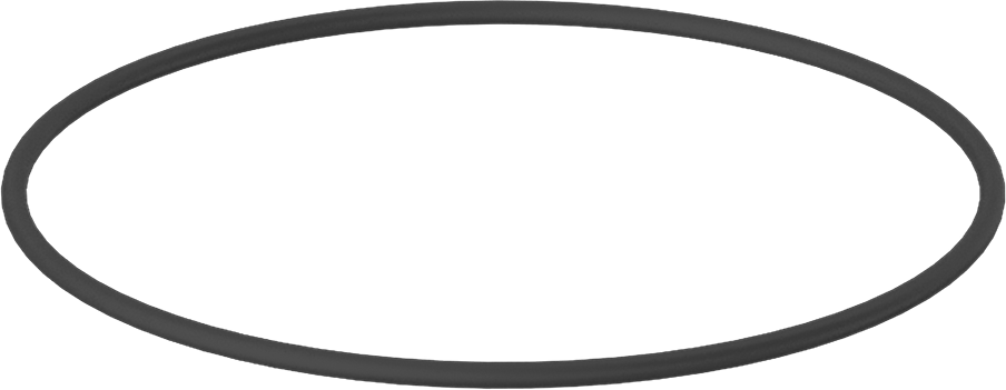 Yağa Dayanıklı Sert Buna-N O-Ring, 3/32 Kesirli Genişlik, Dash Numarası 155