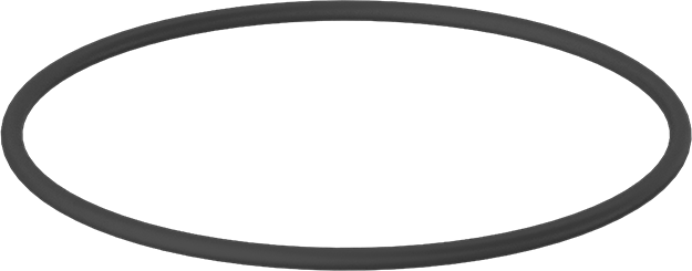Yağa Dayanıklı Sert Buna-N O-Ring, 1/8 Kesirli Genişlik, Dash Numarası 244