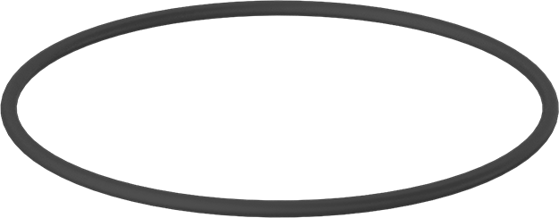 Yağa Dayanıklı Sert Buna-N O-Ring, 1/8 Kesirli Genişlik, Dash Numarası 247