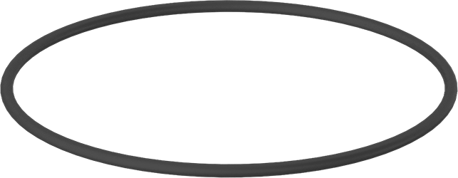 Yağa Dayanıklı Sert Buna-N O-Ring, 1/8 Kesirli Genişlik, Dash Numarası 249