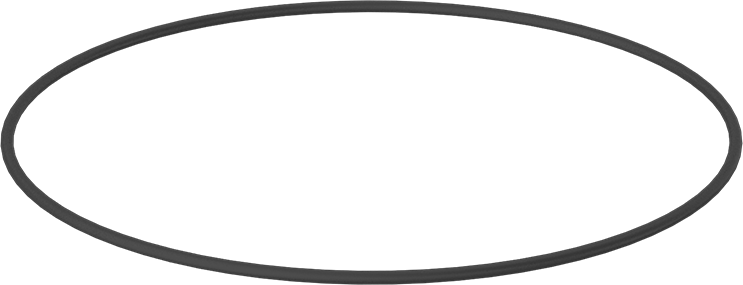 Yağa Dayanıklı Sert Buna-N O-Ring, 1/8 Kesirli Genişlik, Dash Numarası 266