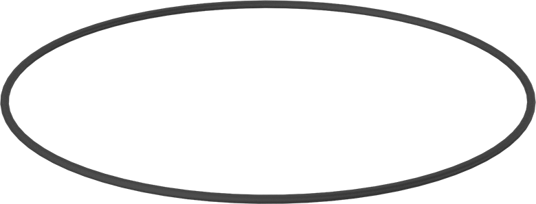 Yağa Dayanıklı Sert Buna-N O-Ring, 1/8 Kesirli Genişlik, Dash Numarası 269