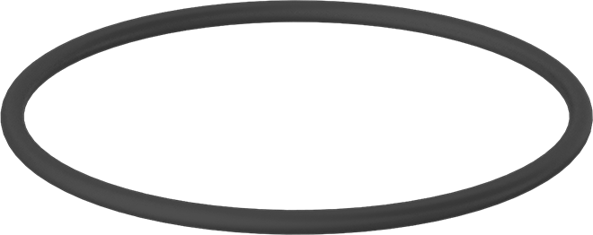 Yağa Dayanıklı Sert Buna-N O-Ring, 3/16 Kesirli Genişlik, Dash Numarası 353
