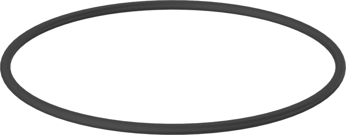 Yağa Dayanıklı Sert Buna-N O-Ring, 3/16 Kesirli Genişlik, Dash Numarası 364