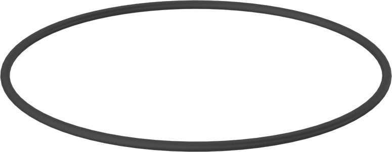 Yağa Dayanıklı Sert Buna-N O-Ring, 3/16 Kesirli Genişlik, Dash Numarası 371