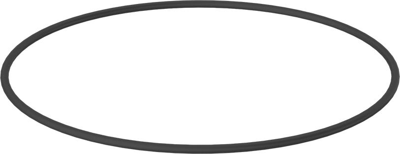 Yağa Dayanıklı Sert Buna-N O-Ring, 3/16 Kesirli Genişlik, Dash Numarası 377