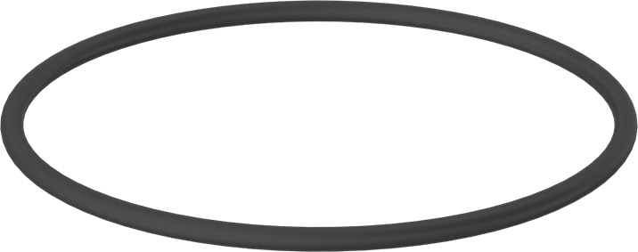 Yağa Dayanıklı Sert Buna-N O-Ring, 1/4 Kesirli Genişlik, Dash Numarası 442
