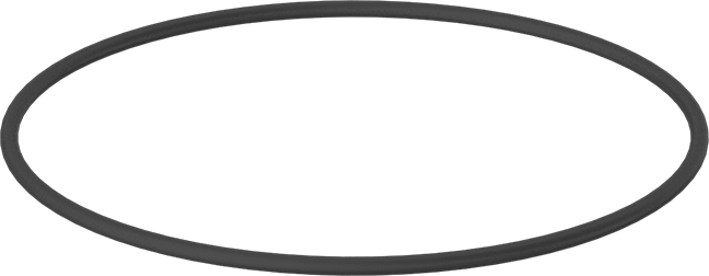 Yağa Dayanıklı Sert Buna-N O-Ring, 1/8 Kesirli Genişlik, Dash Numarası 253