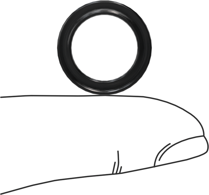 Kimyasala Dayanıklı Viton® Floroelastomer O-Ring, X Profilli, 3/32 Kesirli Genişlik, Dash Numarası 112