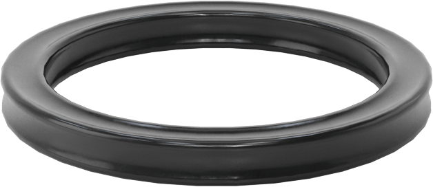 Kimyasala Dayanıklı Viton® Floroelastomer O-Ring, X Profilli, 3/32 Kesirli Genişlik, Dash Numarası 117