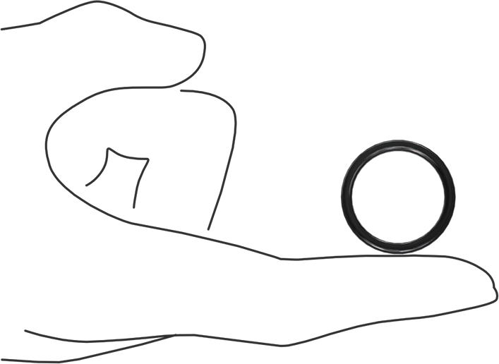 Kimyasala Dayanıklı Viton® Floroelastomer O-Ring, X Profilli, 3/32 Kesirli Genişlik, Dash Numarası 118