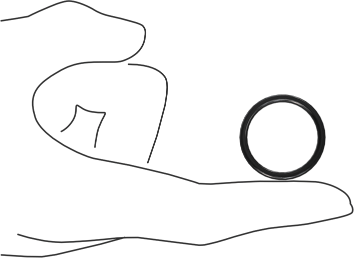 Kimyasala Dayanıklı Viton® Floroelastomer O-Ring, X Profilli, 3/32 Kesirli Genişlik, Dash Numarası 119