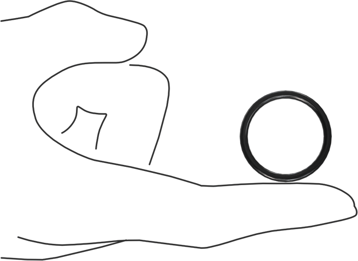 Kimyasala Dayanıklı Viton® Floroelastomer O-Ring, X Profilli, 3/32 Kesirli Genişlik, Dash Numarası 120