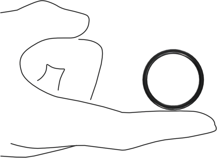 Kimyasala Dayanıklı Viton® Floroelastomer O-Ring, X Profilli, 3/32 Kesirli Genişlik, Dash Numarası 122