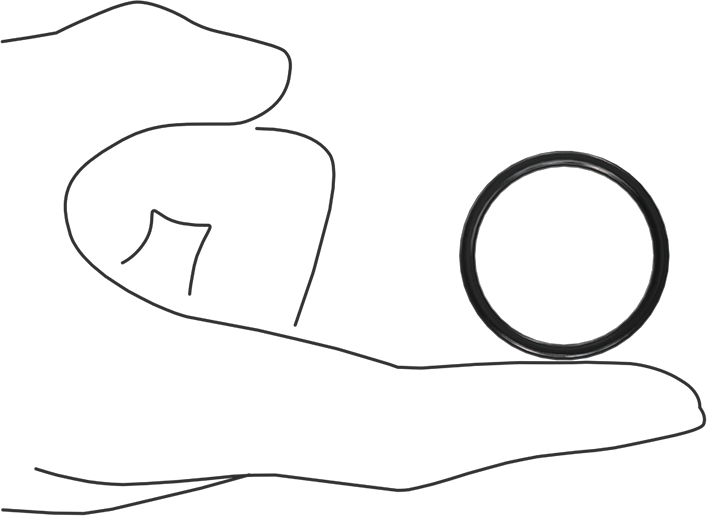 Kimyasala Dayanıklı Viton® Floroelastomer O-Ring, X Profilli, 3/32 Kesirli Genişlik, Dash Numarası 123