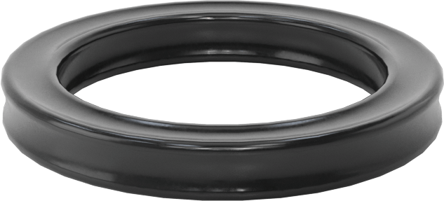 Kimyasala Dayanıklı Viton® Floroelastomer O-Ring, X Profilli, 1/8 Kesirli Genişlik, Dash Numarası 211