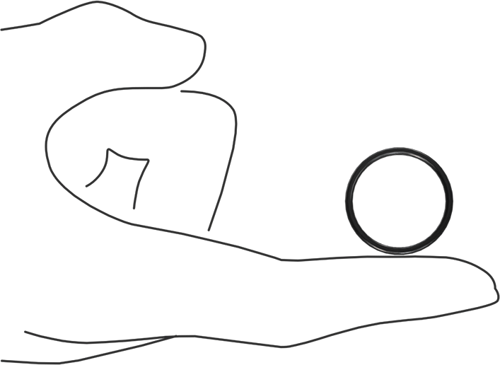 Kimyasala Dayanıklı Viton® Floroelastomer O-Ring, X Profilli, 1/16 Kesirli Genişlik, Dash Numarası 020