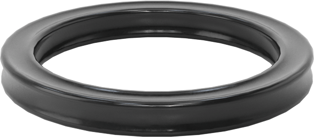 Kimyasala Dayanıklı Viton® Floroelastomer O-Ring, X Profilli, 3/32 Kesirli Genişlik, Dash Numarası 116