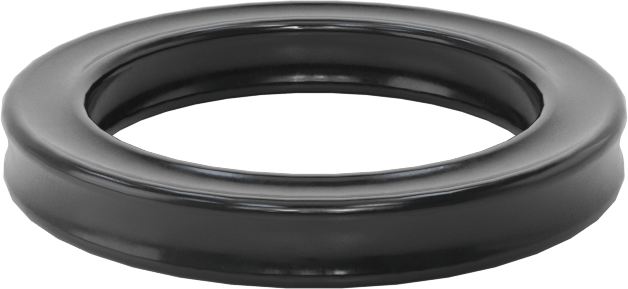 Kimyasala Dayanıklı Viton® Floroelastomer O-Ring, X Profilli, 1/8 Kesirli Genişlik, Dash Numarası 210