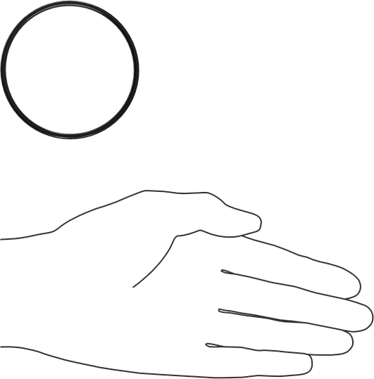 Kimyasala Dayanıklı Viton® Floroelastomer O-Ring, X Profilli, 3/32 Kesirli Genişlik, Dash Numarası 144