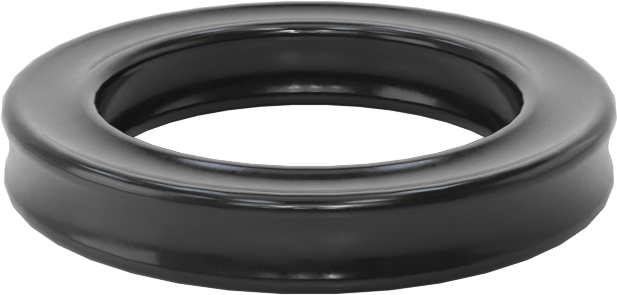 Kimyasala Dayanıklı Viton® Floroelastomer O-Ring, X Profilli, 1/8 Kesirli Genişlik, Dash Numarası 208