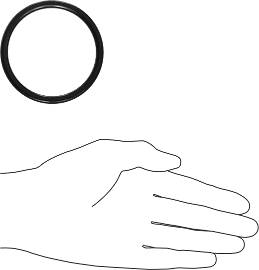 Kimyasala Dayanıklı Viton® Floroelastomer O-Ring, X Profilli, 3/16 Kesirli Genişlik, Dash Numarası 333