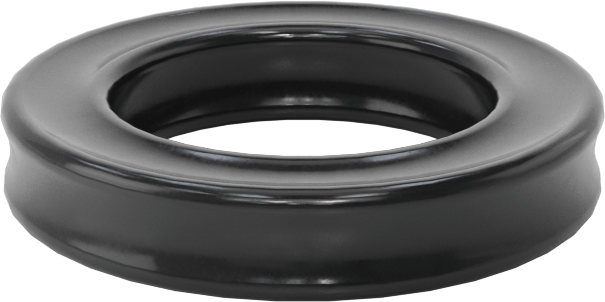 Kimyasala Dayanıklı Viton® Floroelastomer O-Ring, X Profilli, 1/8 Kesirli Genişlik, Dash Numarası 206