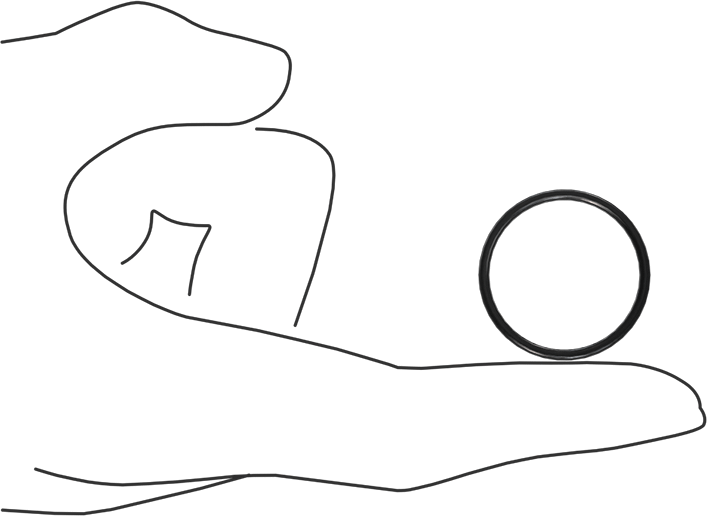 Kimyasala Dayanıklı Viton® Floroelastomer O-Ring, X Profilli, 1/16 Kesirli Genişlik, Dash Numarası 022