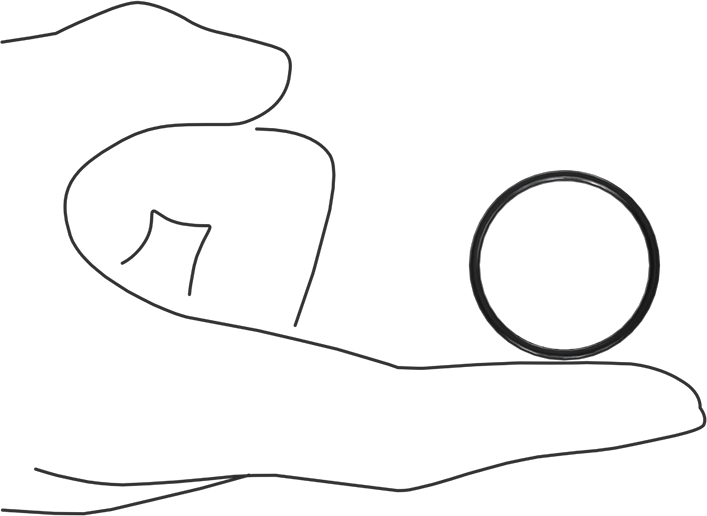 Kimyasala Dayanıklı Viton® Floroelastomer O-Ring, X Profilli, 1/16 Kesirli Genişlik, Dash Numarası 024