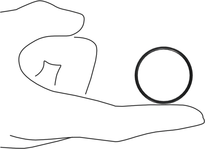 Kimyasala Dayanıklı Viton® Floroelastomer O-Ring, X Profilli, 1/16 Kesirli Genişlik, Dash Numarası 025