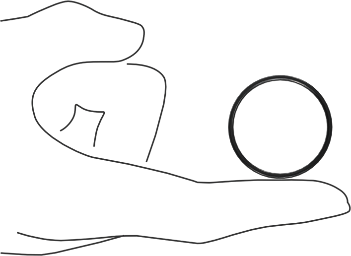 Kimyasala Dayanıklı Viton® Floroelastomer O-Ring, X Profilli, 1/16 Kesirli Genişlik, Dash Numarası 026