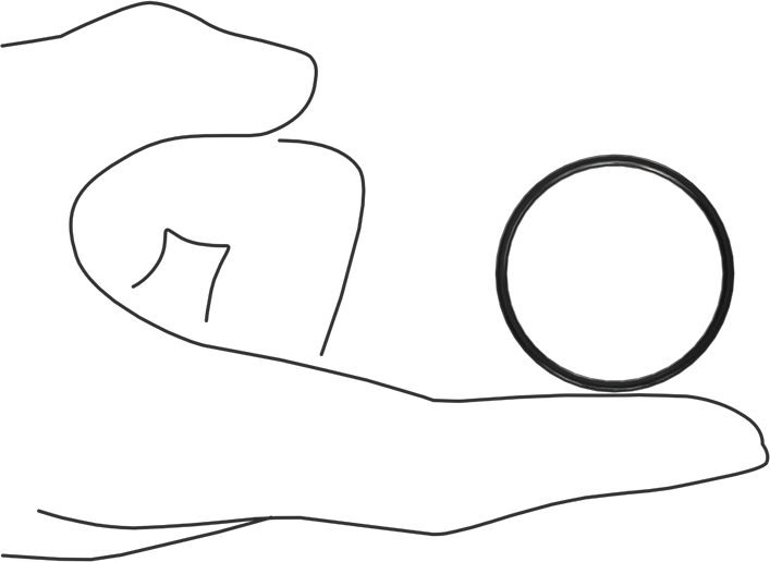 Kimyasala Dayanıklı Viton® Floroelastomer O-Ring, X Profilli, 1/16 Kesirli Genişlik, Dash Numarası 027