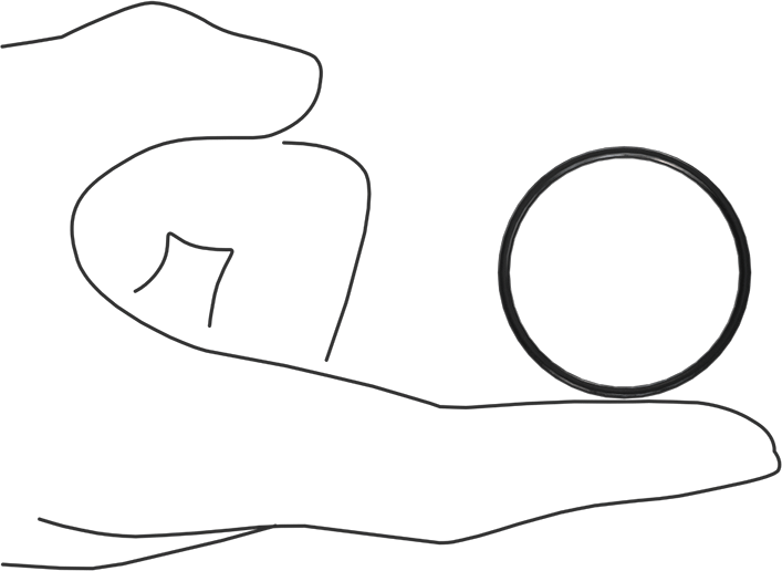 Kimyasala Dayanıklı Viton® Floroelastomer O-Ring, X Profilli, 1/16 Kesirli Genişlik, Dash Numarası 028