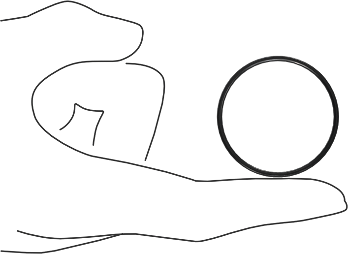 Kimyasala Dayanıklı Viton® Floroelastomer O-Ring, X Profilli, 1/16 Kesirli Genişlik, Dash Numarası 029