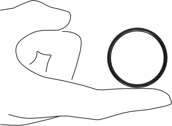 Kimyasala Dayanıklı Viton® Floroelastomer O-Ring, X Profilli, 3/32 Kesirli Genişlik, Dash Numarası 127