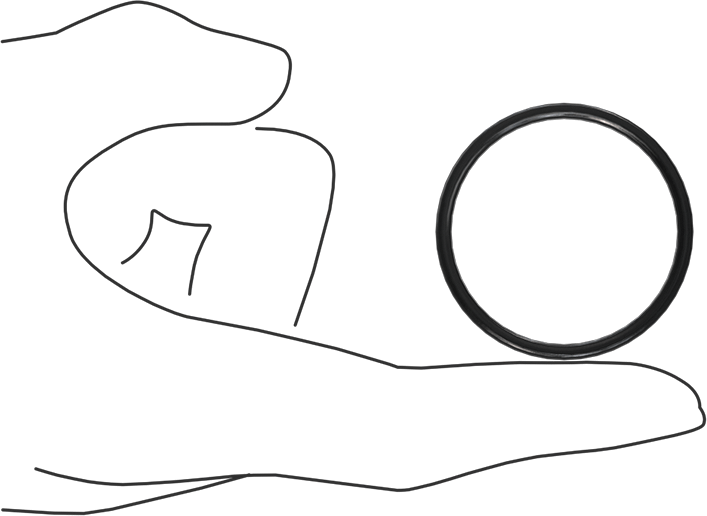 Kimyasala Dayanıklı Viton® Floroelastomer O-Ring, X Profilli, 3/32 Kesirli Genişlik, Dash Numarası 128