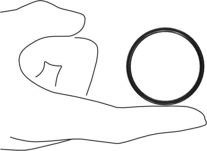 Kimyasala Dayanıklı Viton® Floroelastomer O-Ring, X Profilli, 3/32 Kesirli Genişlik, Dash Numarası 129