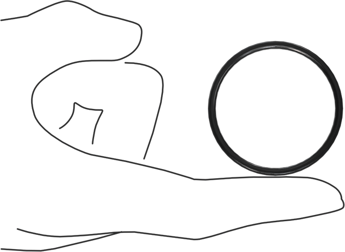 Kimyasala Dayanıklı Viton® Floroelastomer O-Ring, X Profilli, 3/32 Kesirli Genişlik, Dash Numarası 130