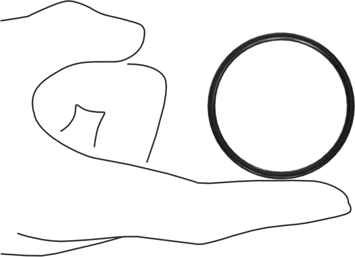 Kimyasala Dayanıklı Viton® Floroelastomer O-Ring, X Profilli, 3/32 Kesirli Genişlik, Dash Numarası 132