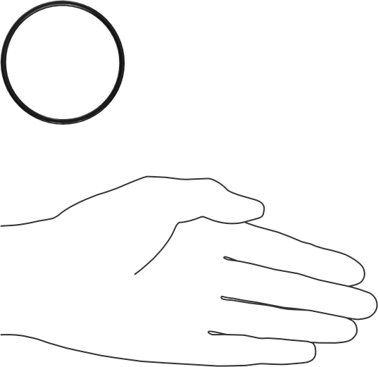 Kimyasala Dayanıklı Viton® Floroelastomer O-Ring, X Profilli, 3/32 Kesirli Genişlik, Dash Numarası 139