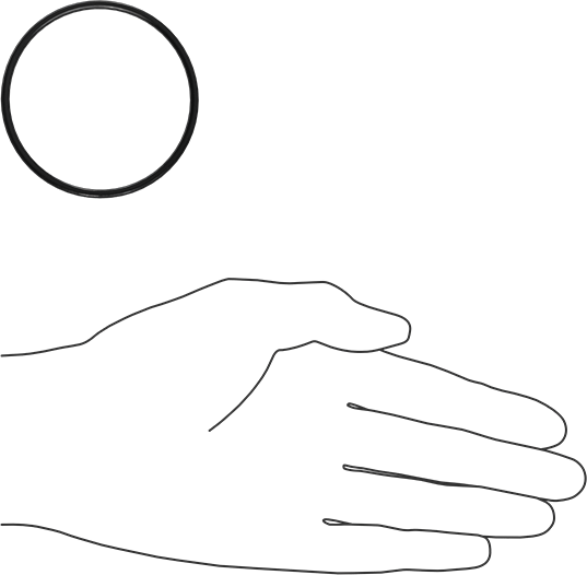 Kimyasala Dayanıklı Viton® Floroelastomer O-Ring, X Profilli, 3/32 Kesirli Genişlik, Dash Numarası 140