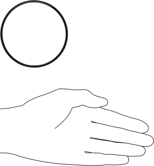 Kimyasala Dayanıklı Viton® Floroelastomer O-Ring, X Profilli, 3/32 Kesirli Genişlik, Dash Numarası 151