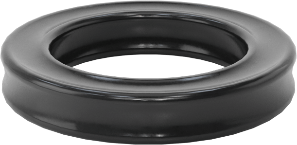 Kimyasala Dayanıklı Viton® Floroelastomer O-Ring, X Profilli, 1/8 Kesirli Genişlik, Dash Numarası 207