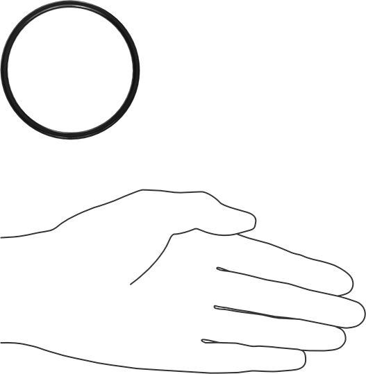 Kimyasala Dayanıklı Viton® Floroelastomer O-Ring, X Profilli, 1/8 Kesirli Genişlik, Dash Numarası 230