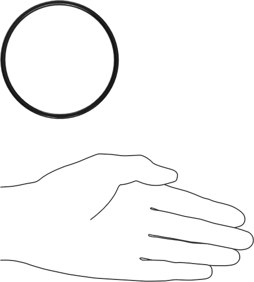 Kimyasala Dayanıklı Viton® Floroelastomer O-Ring, X Profilli, 1/8 Kesirli Genişlik, Dash Numarası 235