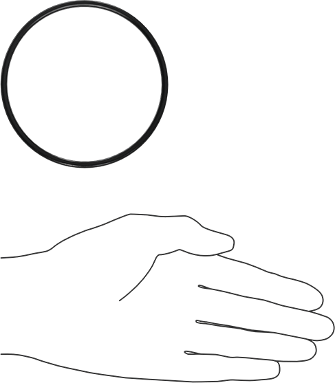 Kimyasala Dayanıklı Viton® Floroelastomer O-Ring, X Profilli, 1/8 Kesirli Genişlik, Dash Numarası 237