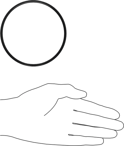 Kimyasala Dayanıklı Viton® Floroelastomer O-Ring, X Profilli, 1/8 Kesirli Genişlik, Dash Numarası 239